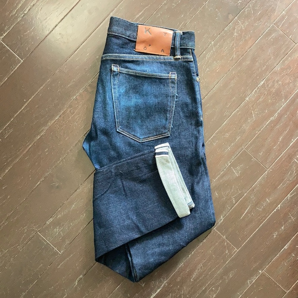 32 x 32 Kato Selvedge Stretch Dark Indigo Denim